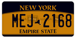MEJ2168  license plate in NY