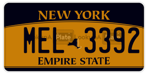 MEL3392  license plate in NY