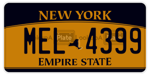 MEL4399  license plate in NY