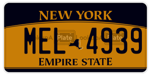 MEL4939  license plate in NY
