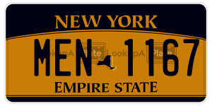 MEN1167  license plate in NY