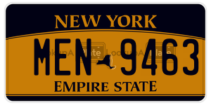 MEN9463  license plate in NY