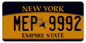 MEP9992  license plate in NY