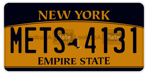 METS4131 license plate in New York
