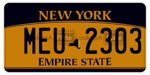 MEU2303  license plate in NY