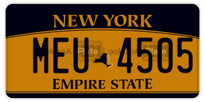 MEU4505  license plate in NY