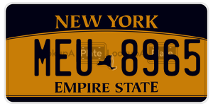 MEU8965  license plate in NY