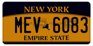 MEV6083  license plate in NY