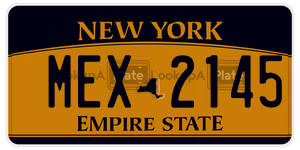 MEX2145  license plate in NY