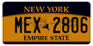 MEX2806  license plate in NY