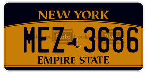 MEZ3686  license plate in NY