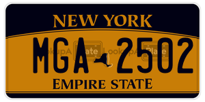 MGA2502  license plate in NY