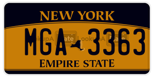 MGA3363  license plate in NY