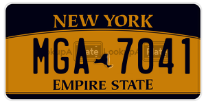 MGA7041  license plate in NY