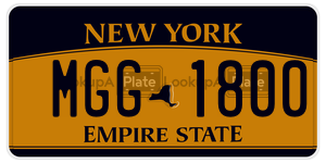 MGG1800  license plate in NY