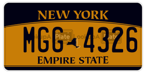 MGG4326  license plate in NY