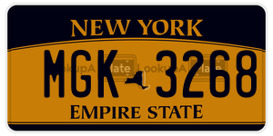 MGK3268  license plate in NY