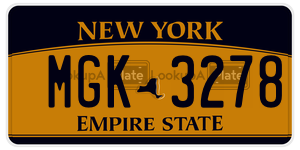 MGK3278  license plate in NY