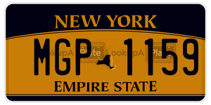 MGP1159  license plate in NY