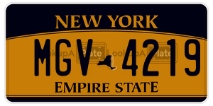 MGV4219  license plate in NY