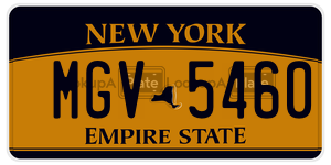 MGV5460  license plate in NY