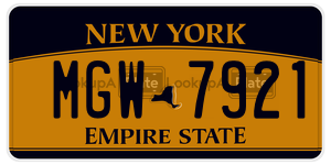 MGW7921  license plate in NY