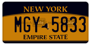MGY5833 license plate in New York