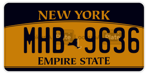 MHB9636  license plate in NY