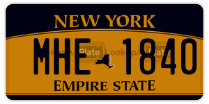 MHE1840  license plate in NY