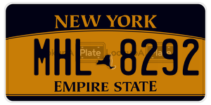 MHL8292  license plate in NY