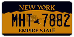 MHT7882  license plate in NY