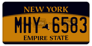 MHY6583  license plate in NY