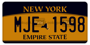 MJE1598  license plate in NY