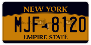 MJF8120  license plate in NY