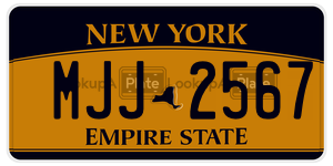 MJJ2567  license plate in NY