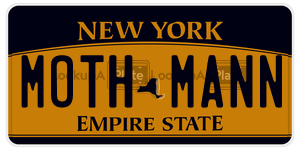 MOTHMANN  license plate in NY