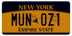 MUNOZ1  license plate in NY