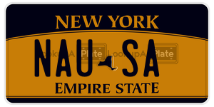 NAUSA license plate in New York