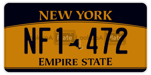 NF1472  license plate in NY