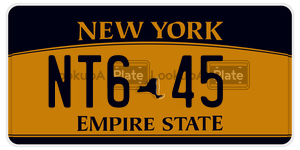 NT645  license plate in NY