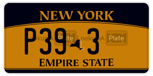 P393 license plate in New York