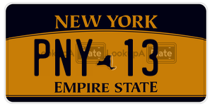 PNY13  license plate in NY