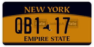 QB117  license plate in NY