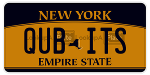 QUBITS  license plate in NY