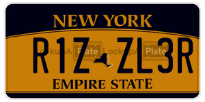 R1ZZL3R license plate in New York