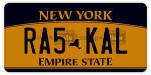 RA5KAL  license plate in NY