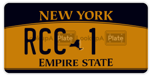 RCC1  license plate in NY