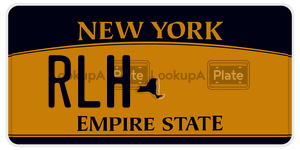 RLH  license plate in NY