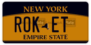 ROKET  license plate in NY