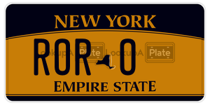 RORO  license plate in NY